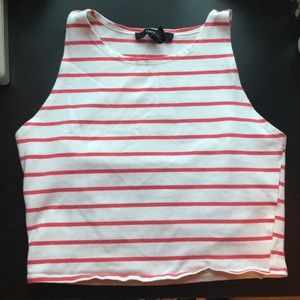 Striped forever 21 cropped tank top 👚